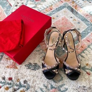 Valentino Rockstud Platform Stiletto Sandals Heels